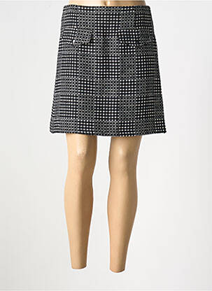 Jupe courte coupe droite noir LILI SIDONIO femme