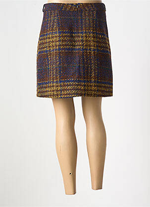 Jupe courte coupe droite marron LILI SIDONIO femme