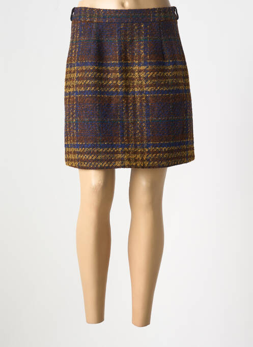 Jupe courte marron LILI SIDONIO pour femme