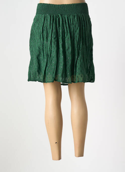 Jupe courte vert ANGE pour femme