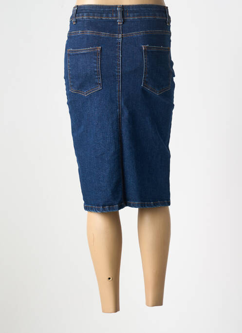 Jupe mi-longue bleu SUNNY STUDIO pour femme