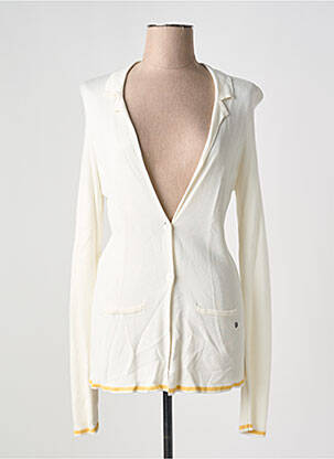 Gilet manches longues stretch blanc SURKANA femme