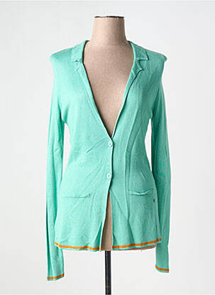 Gilet manches longues stretch vert SURKANA femme