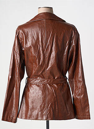 Trench coupe cintrée sans capuche marron MOLLY BRACKEN femme
