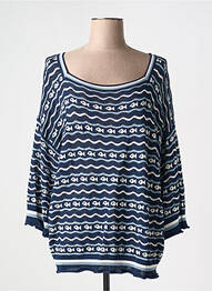 Pull manches longues manches longues bleu MOLLY BRACKEN femme