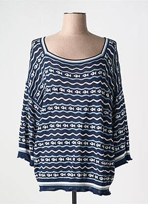 Pull manches longues manches longues bleu MOLLY BRACKEN femme