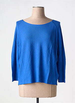 Pull coupe droite manches longues bleu MOLLY BRACKEN femme