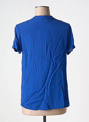 Chemisier manches courtes manches courtes bleu SURKANA femme