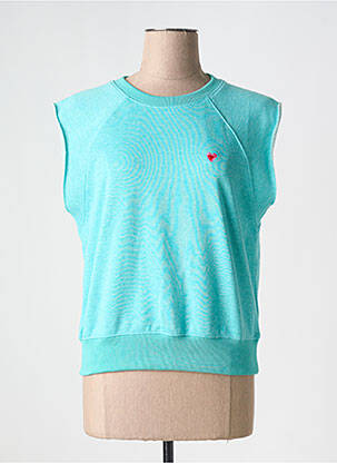 Top manches courtes manches courtes bleu LILI SIDONIO femme
