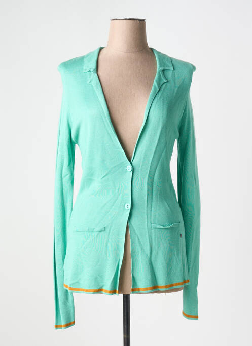 Gilet manches longues vert SURKANA pour femme