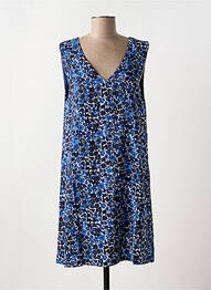 Robe mi-longue imprimé fleurs sans manche bleu MOLLY BRACKEN femme