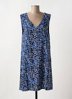 Robe mi-longue imprimé fleurs sans manche bleu MOLLY BRACKEN femme