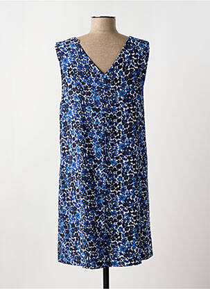 Robe mi-longue imprimé fleurs sans manche bleu MOLLY BRACKEN femme
