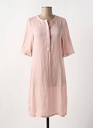 Robe mi-longue manches courtes manches courtes rose BEST MOUNTAIN femme
