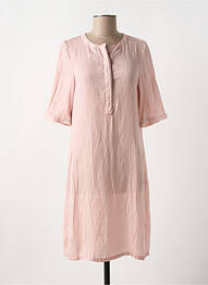 Robe mi-longue manches courtes manches courtes rose BEST MOUNTAIN femme