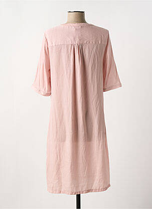 Robe mi-longue manches courtes manches courtes rose BEST MOUNTAIN femme