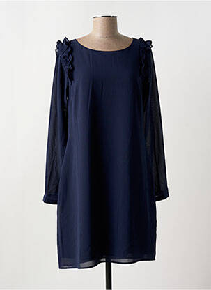 Robe mi-longue manches longues manches longues bleu MOLLY BRACKEN femme