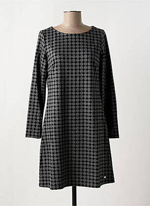 Robe courte coupe évasée manches longues noir SURKANA femme