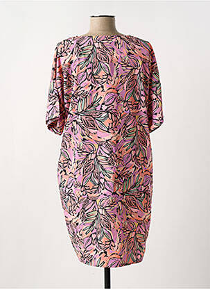 Robe courte coupe fluide manches courtes rose MOLLY BRACKEN femme