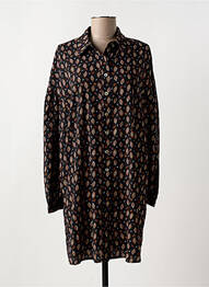 Robe courte manches longues manches longues noir MOLLY BRACKEN femme