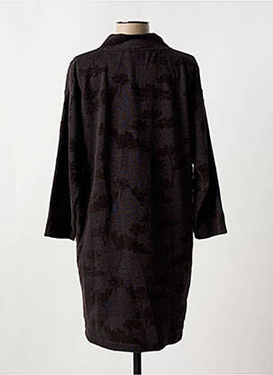 Robe mi-longue imprimé fantaisie manches longues marron WHITE STUFF femme