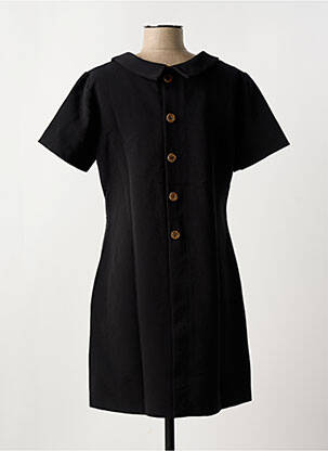 Robe mi-longue manches courtes manches courtes noir MOLLY BRACKEN femme