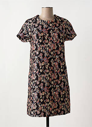 Robe courte manches courtes manches courtes noir BEST MOUNTAIN femme