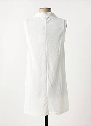 Robe courte sans manche sans manche blanc LILI SIDONIO femme