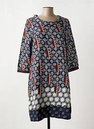 Robe mi-longue manches 3/4 manches 3/4 bleu WHITE STUFF femme