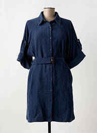 Robe mi-longue manches 3/4 manches 3/4 bleu MOLLY BRACKEN femme