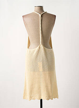 Robe de plage coupe cintrée beige MOLLY BRACKEN femme
