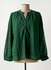 Blouse vert ANGE pour femme seconde vue