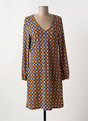 Robe mi-longue orange MD'M pour femme