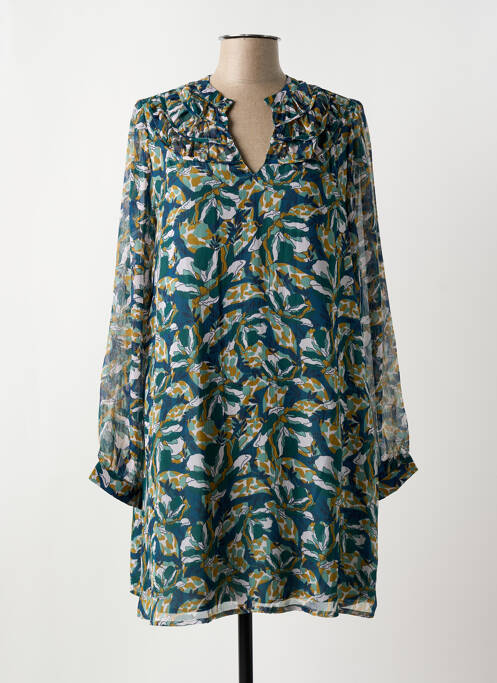 Robe courte vert ANGE pour femme