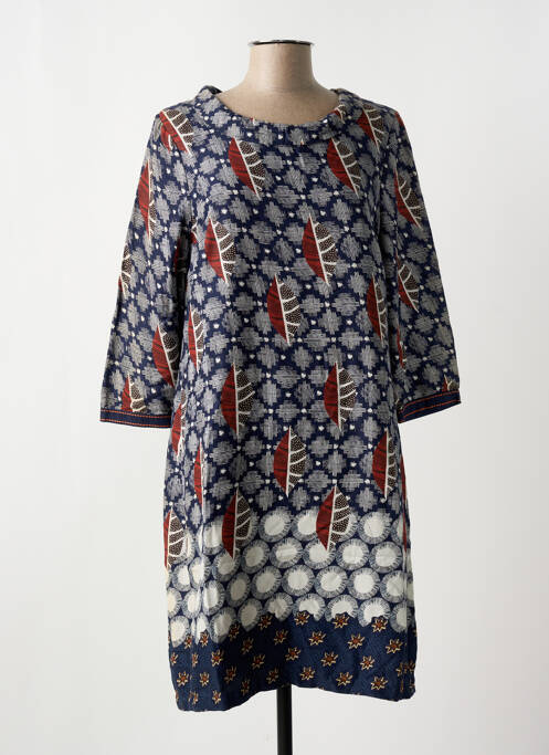 Robe mi-longue bleu WHITE STUFF pour femme