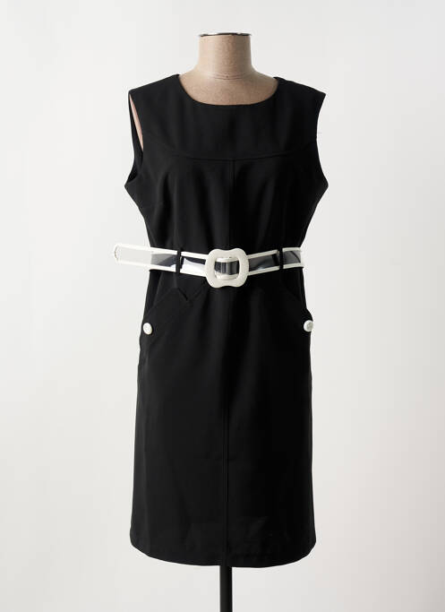 Robe mi-longue noir HIPPOCAMPE pour femme