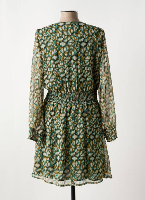 Robe mi-longue vert ANGE pour femme