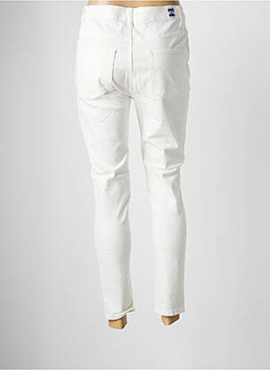 Pantalon slim tissage popeline taille normale blanc MOLLY BRACKEN femme