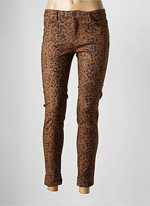 Pantalon slim stretch taille normale marron ZAC & ZOE femme