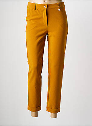 Pantalon 7/8 stretch taille normale jaune LE PETIT BAIGNEUR femme