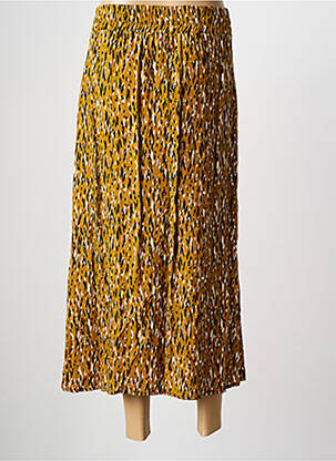 Jupe longue imprimé fantaisie jaune ANGE femme