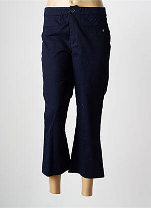 Pantacourt coupe droite taille normale bleu SURKANA femme