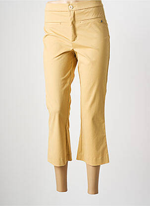 Pantacourt stretch taille normale beige SURKANA femme