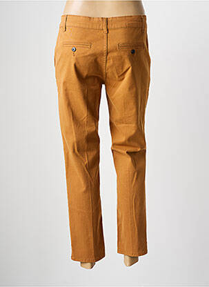 Pantalon chino tissage popeline taille normale marron SUNNY STUDIO femme