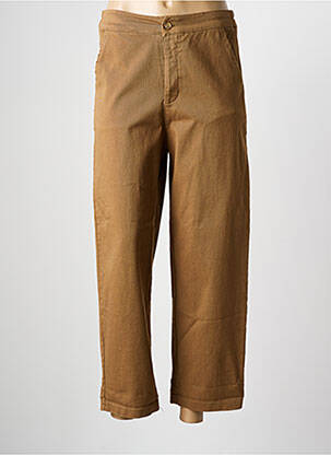 Pantalon droit stretch taille normale marron MARGOT femme