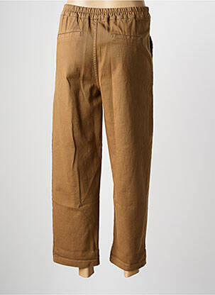 Pantalon droit stretch taille normale marron MARGOT femme