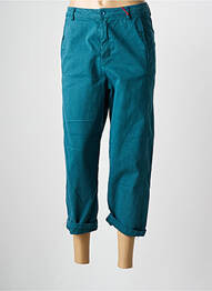 Pantacourt coupe droite taille normale vert JOHANNA PARIS femme