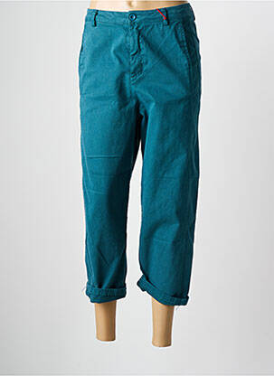 Pantacourt stretch taille normale vert JOHANNA PARIS femme