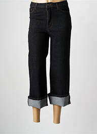 Pantacourt coupe droite taille normale bleu SURKANA femme