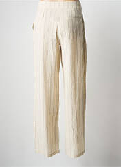 Pantalon droit beige MD'M pour femme seconde vue